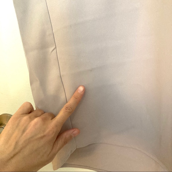 CALVIN KLEIN beige and black v-neck dress - Picture 6 of 6